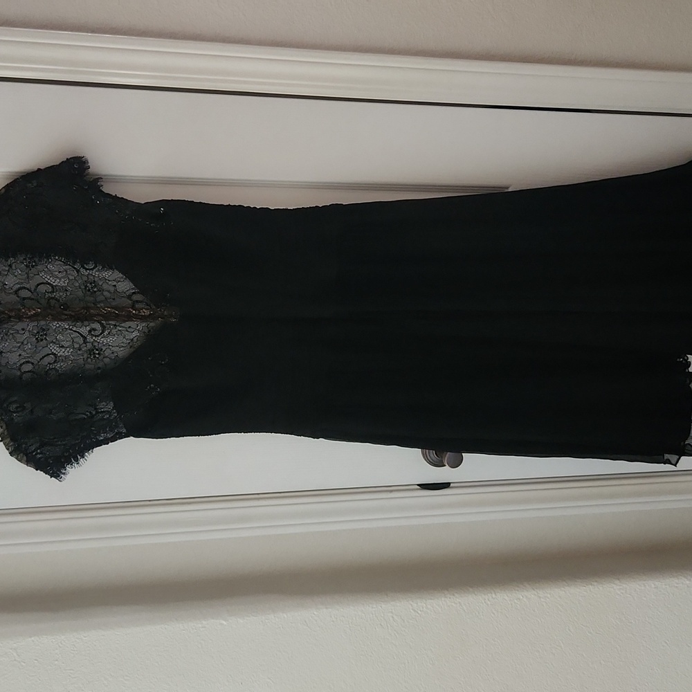 Tadashi Collection Black Mock Neck Sheath Dress, Size 6‎ - Picture 8 of 8